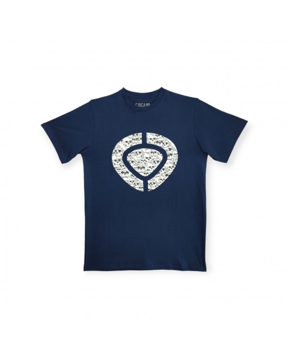 C1RCA ICON SKULL TEE NAVY